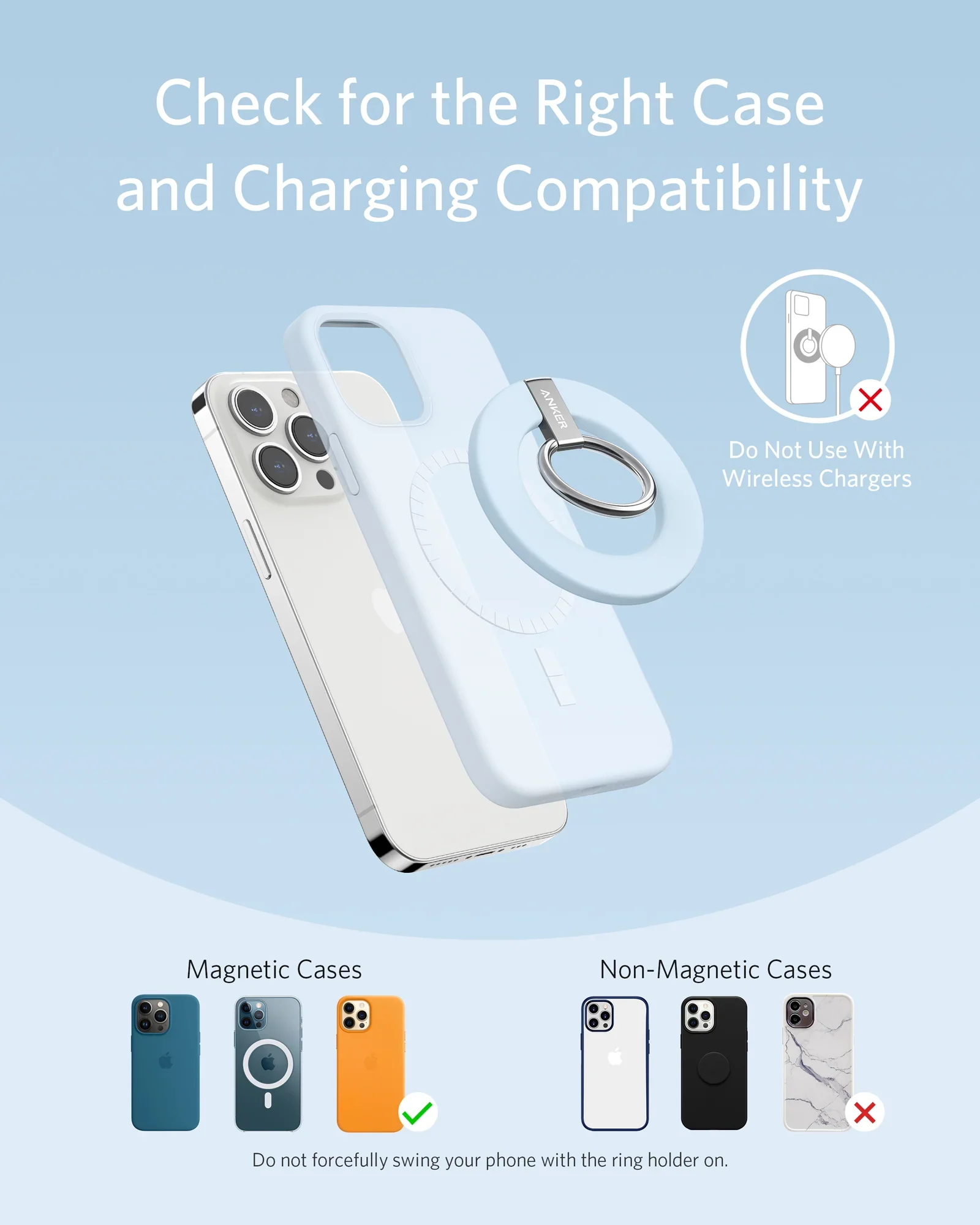 Anker 610 Magnetic Phone Grip (MagGo) - Blue - Image 6