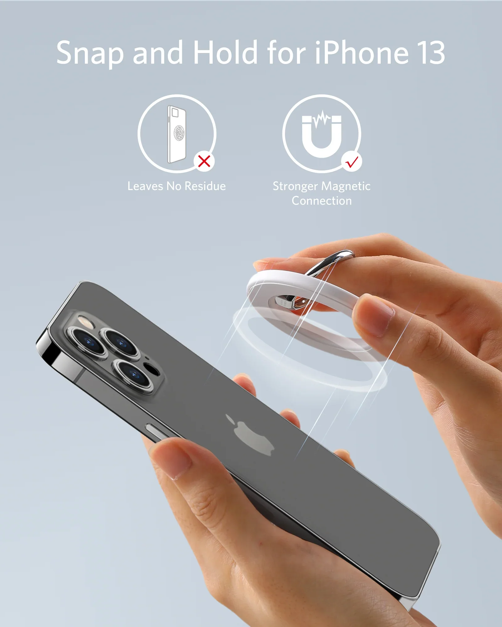 Anker MagSafe 610 Magnetic Grip - White - Image 5