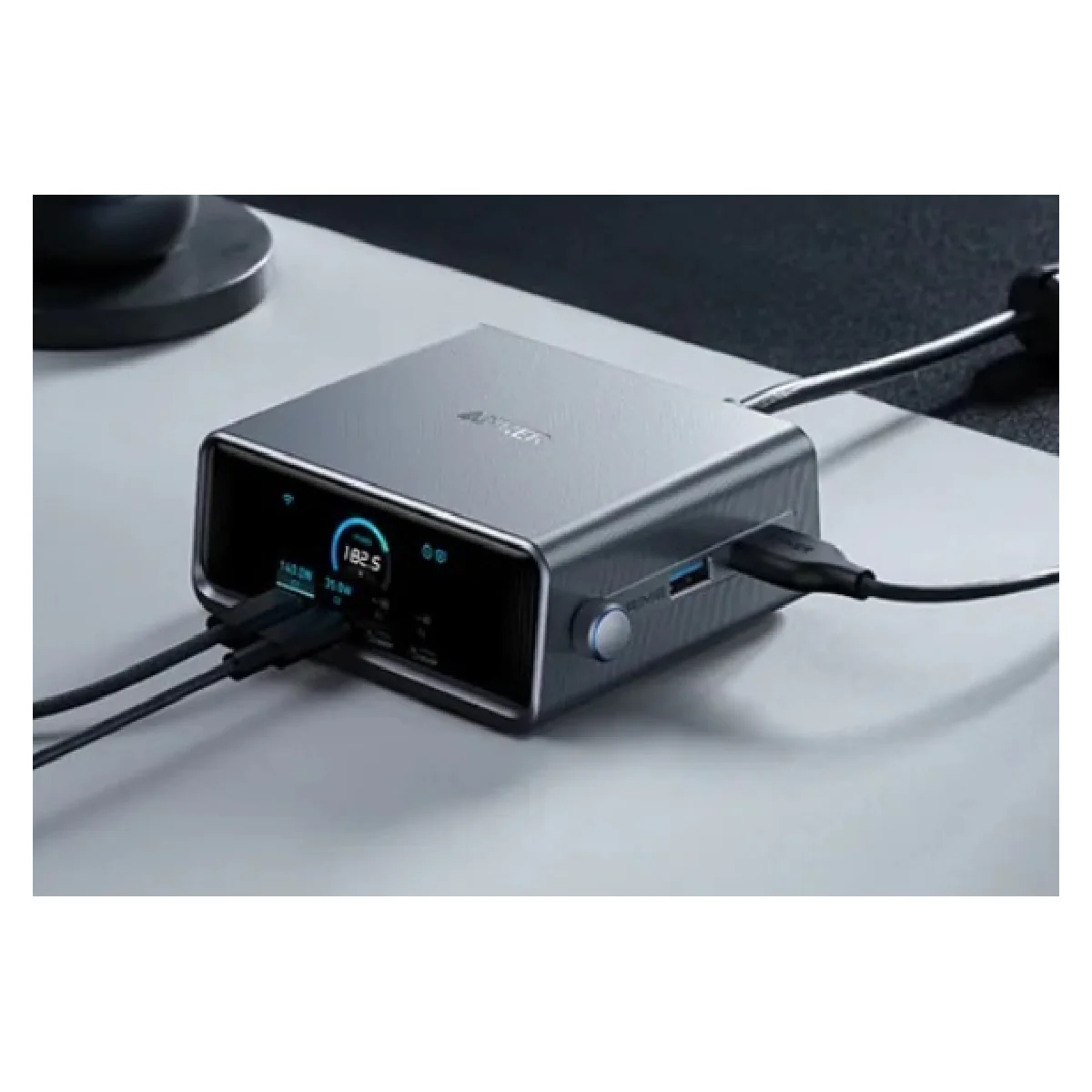 Anker Smart Ultra 250W PowerFul DeskTop Charging Station , 6port Gan Prime - Gray - Image 2