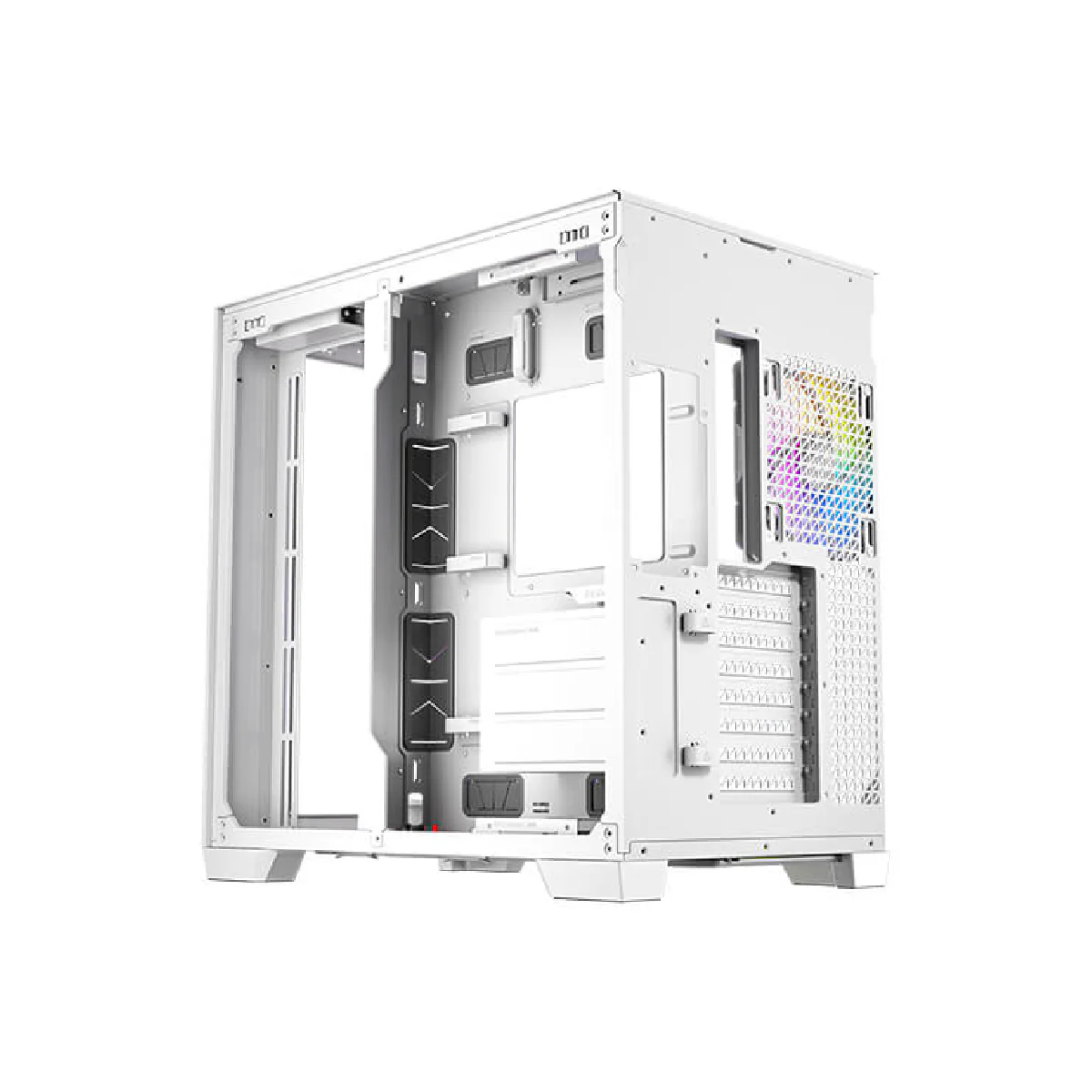 Antec C8 ARGB, 2x TQR 160mm & 1x TQ 140mm ARGB PWM Fans Included, Dual-Chamber Layout - White - Image 5