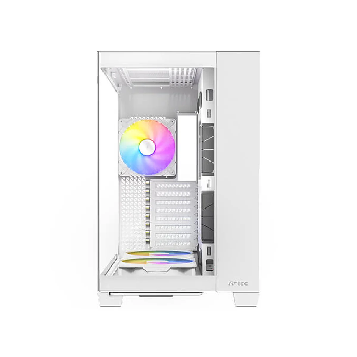 Antec C8 ARGB, 2x TQR 160mm & 1x TQ 140mm ARGB PWM Fans Included, Dual-Chamber Layout - White - Image 8