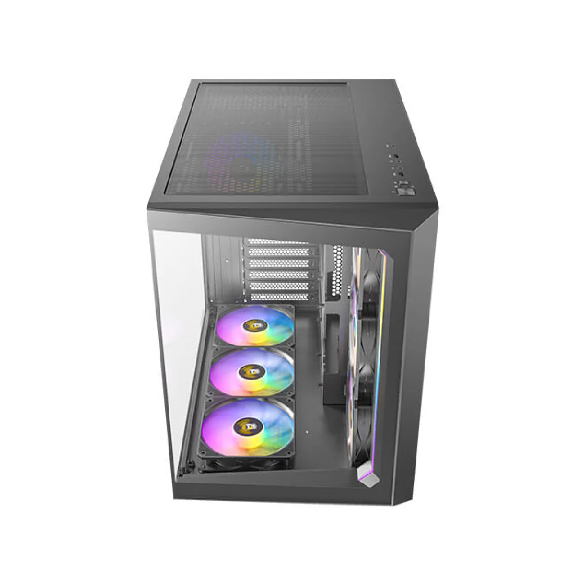 Antec C5 ARGB, 7 x 120mm ARGB PWM Fans Included, Up to 10 Fans Simultaneously - Black - Image 5