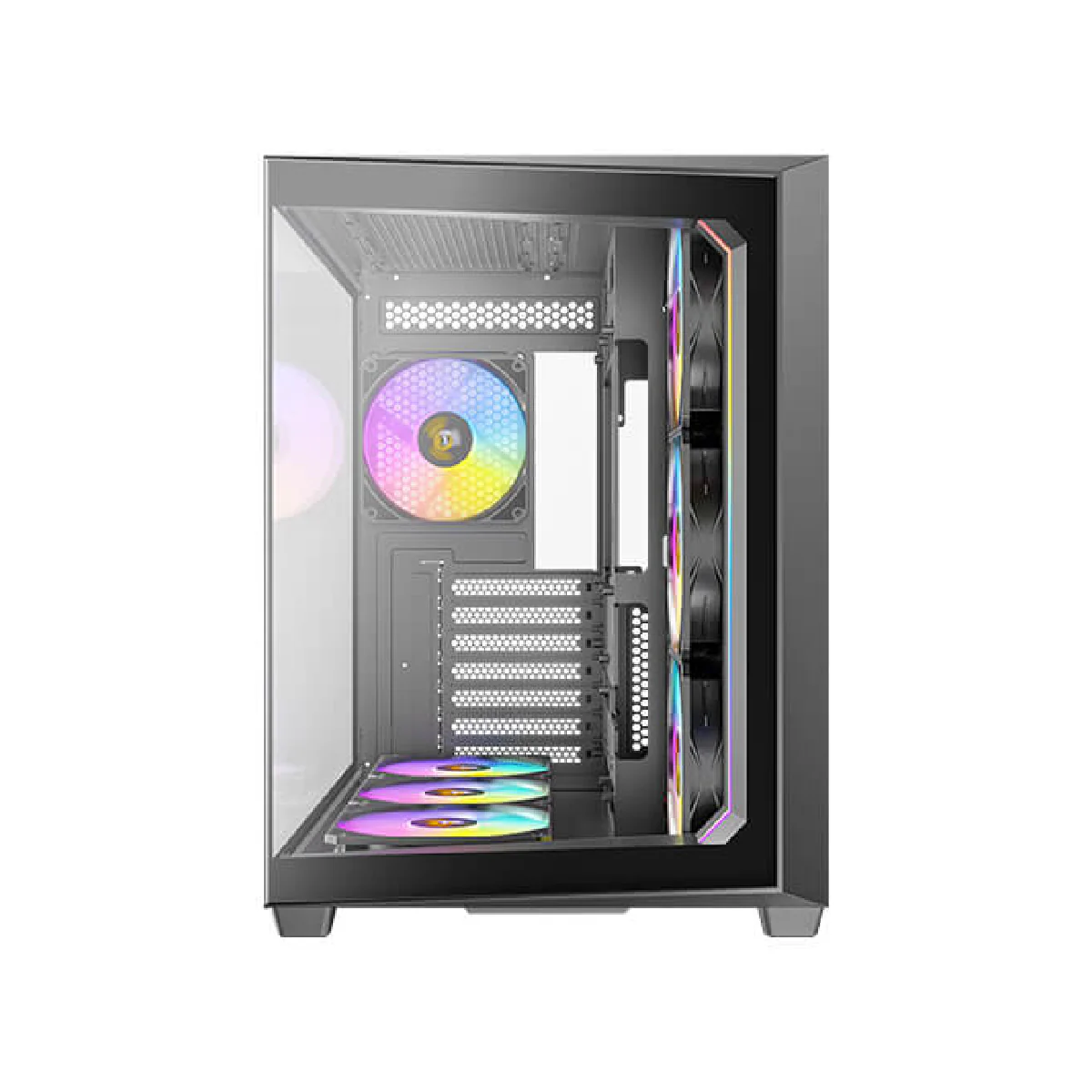 Antec C5 ARGB, 7 x 120mm ARGB PWM Fans Included, Up to 10 Fans Simultaneously - Black - Image 6