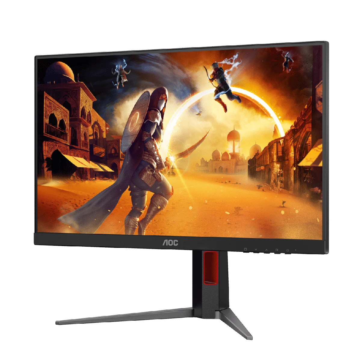 AOC 24G4H Fast IPS Gaming Monitor 23.8" FHD 200Hz, 0.3ms Response Time, DisplayPort & HDMI - Black/Red - Image 3