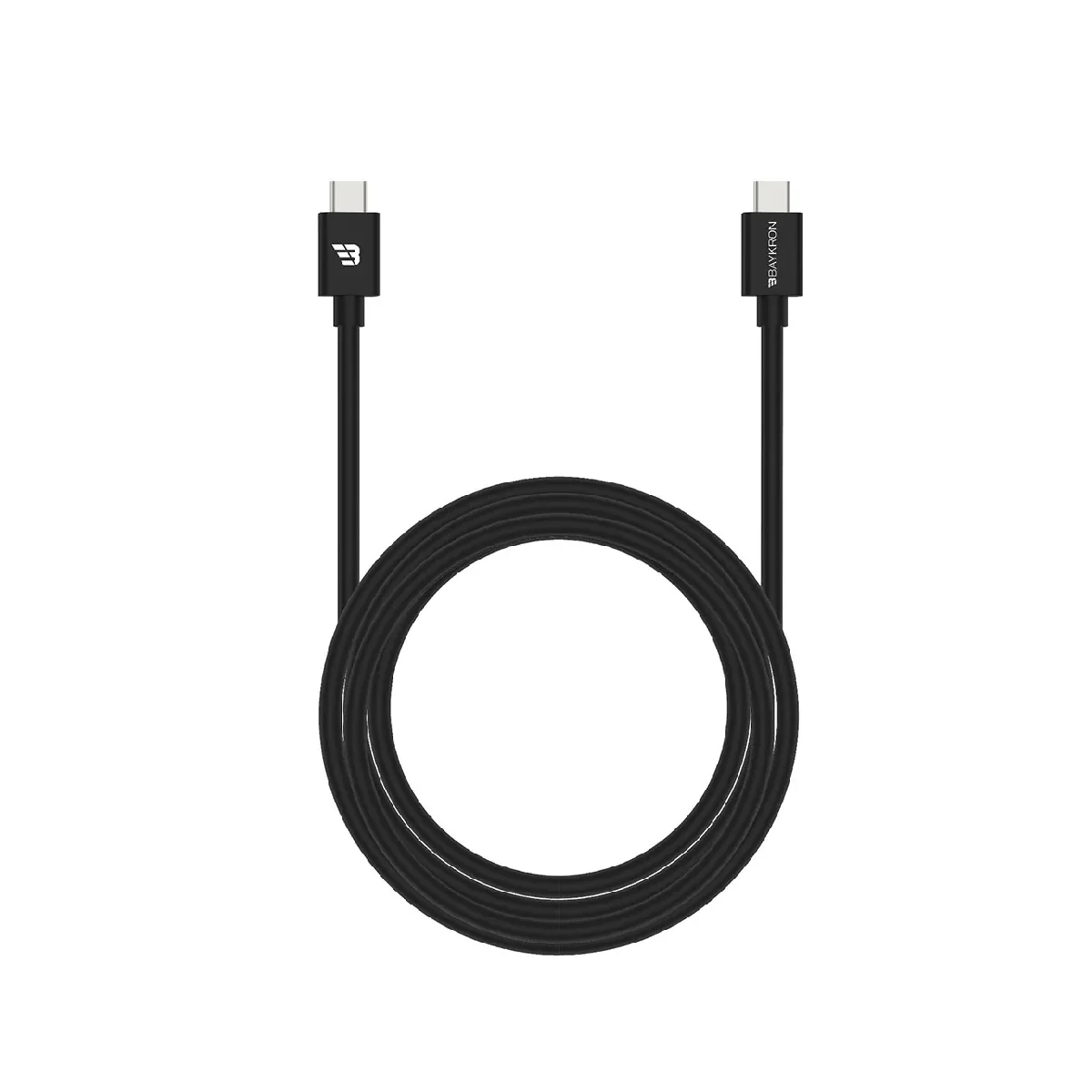 BayKron Smart Cable 1.2M Type-C to Type-C Charge and Sync - Black