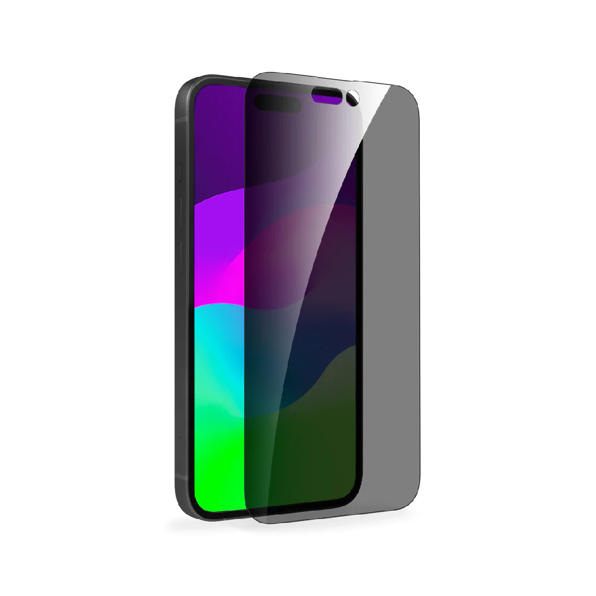 BayKron For iPhone 15 Pro Smart Privacy Tempered Glass Screen Protector 6.1