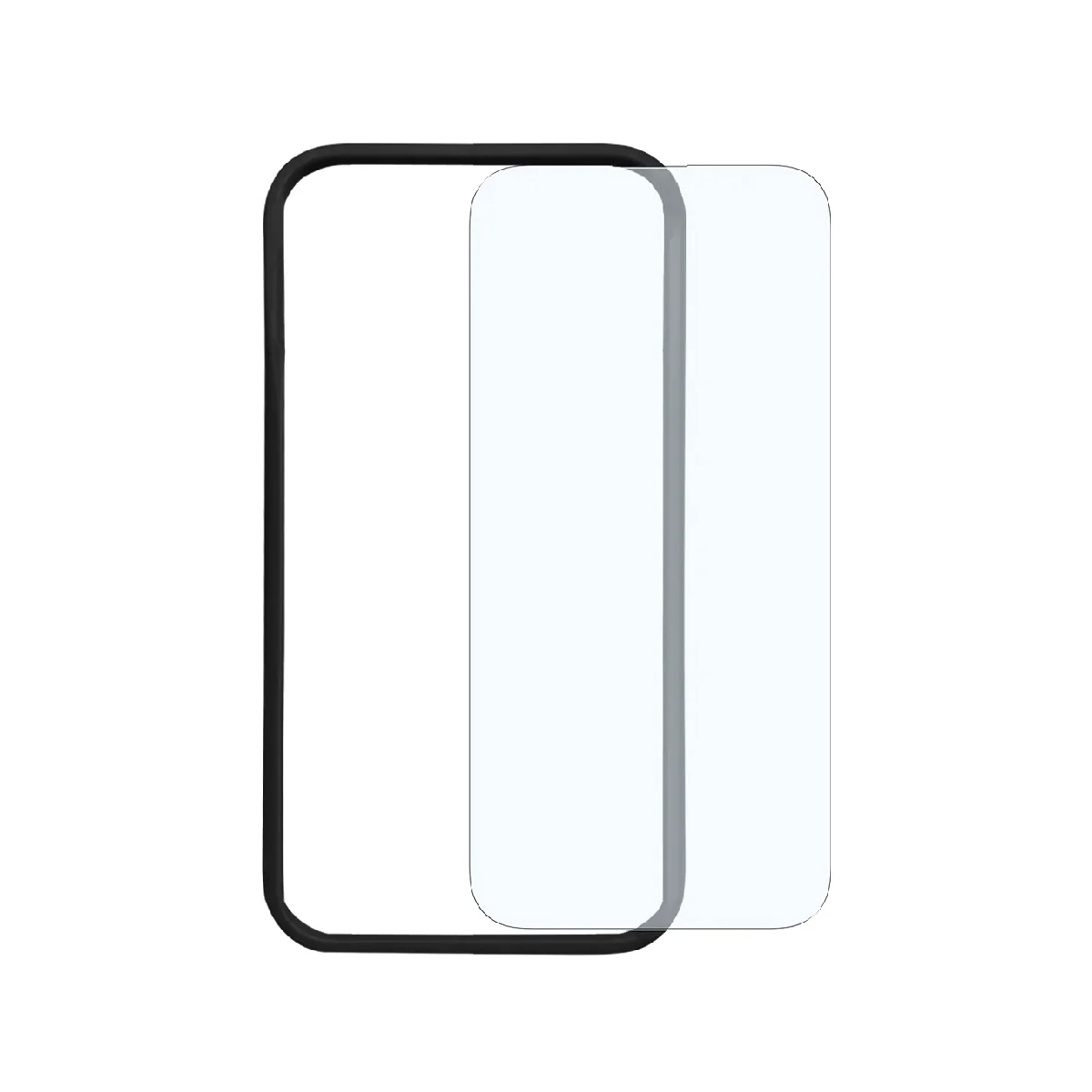 BayKron For iPhone 15 Pro Max Smart Slim X 4 in 1 Kit 6.7" includes 2D Clear Screen Lens Protector, Slim X Case and Mag Ring - Clear - Image 2
