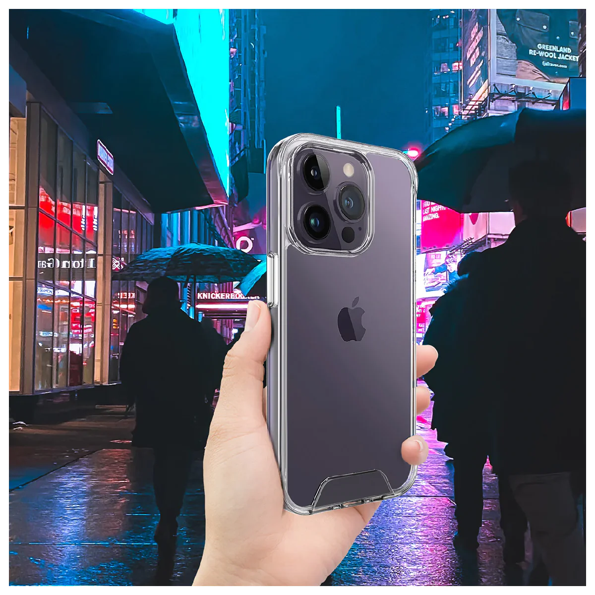 BayKron For iPhone 15 Pro Max Smart Slim X Case 6.7" Air Cushion - Clear - Image 4
