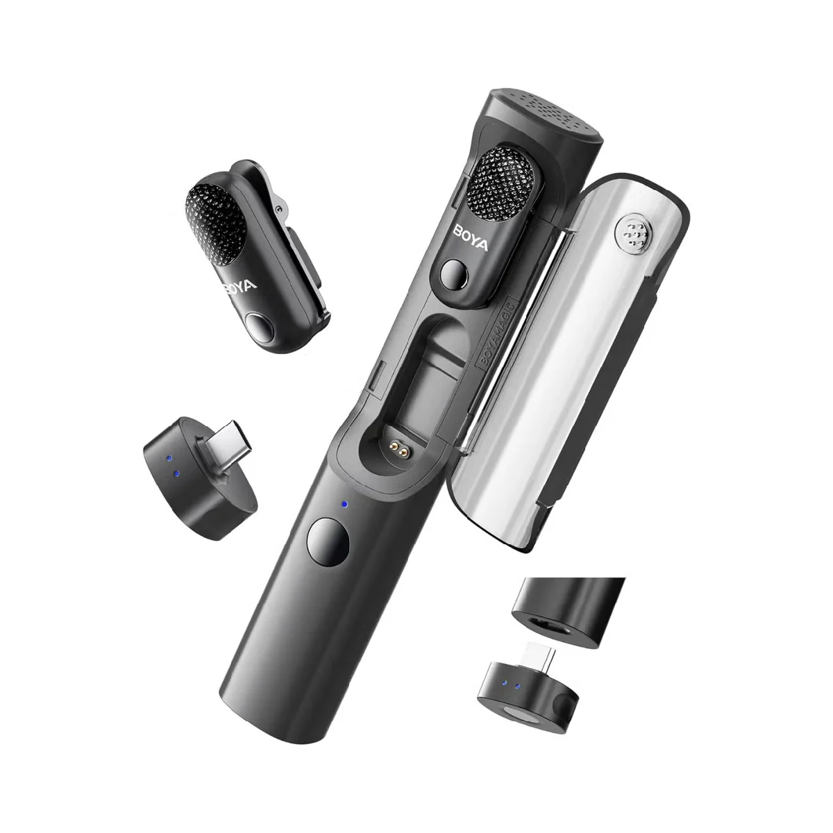 Boya Magic-03 Al-Powered Transformable Wireless Microphone - Black - Image 3