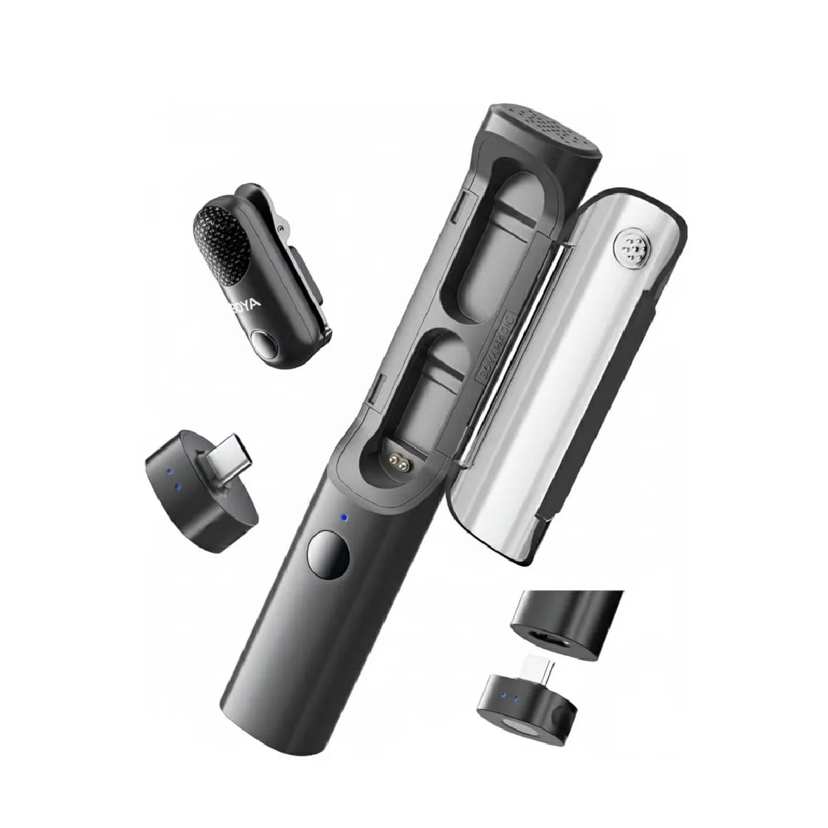 Boya Magic-07 Al-Powered Transformable Wireless Microphone - Black - Image 3