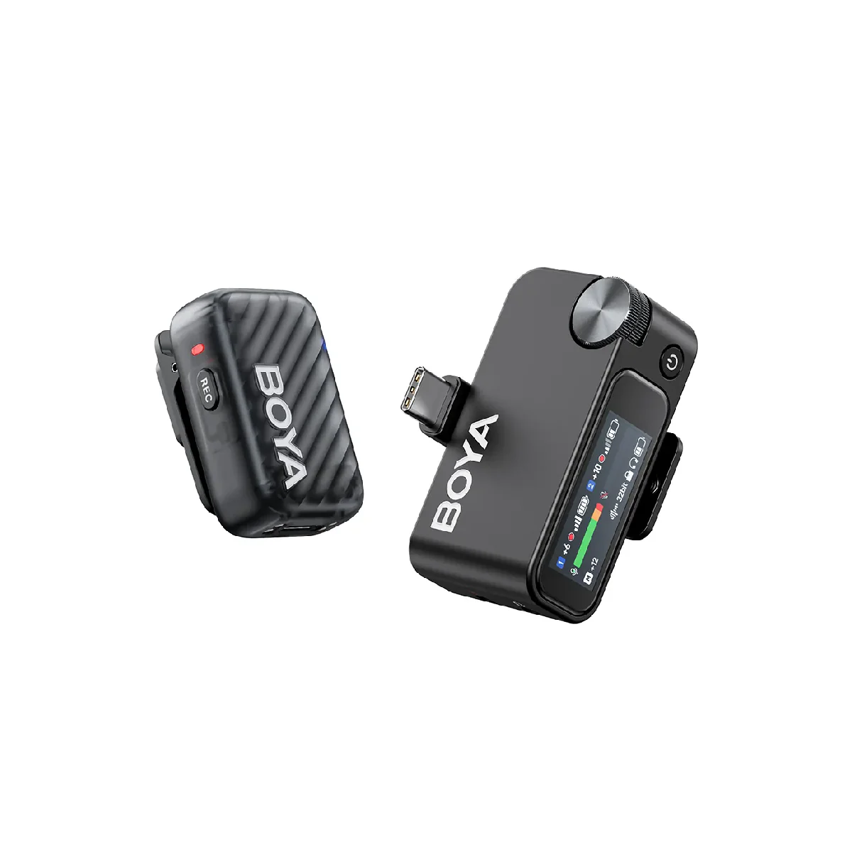 Boya Mic2 Al-Powered Mini Wireless Microphone 2-02 - Gray - Image 2