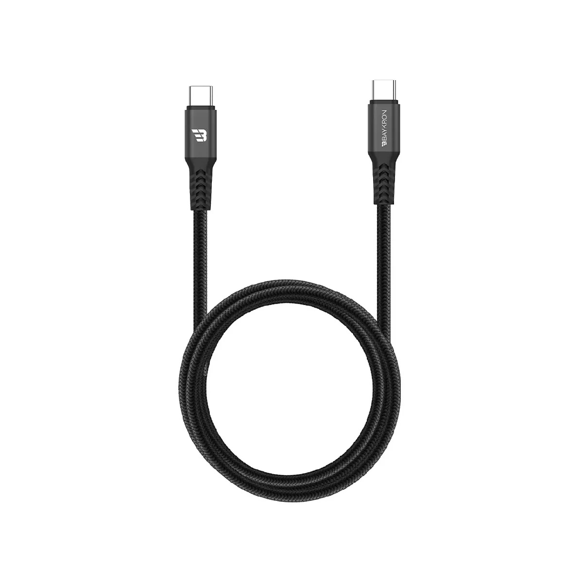 BayKron Premium Cable 3M USB-C to USB Charge 60w - Black - Image 3