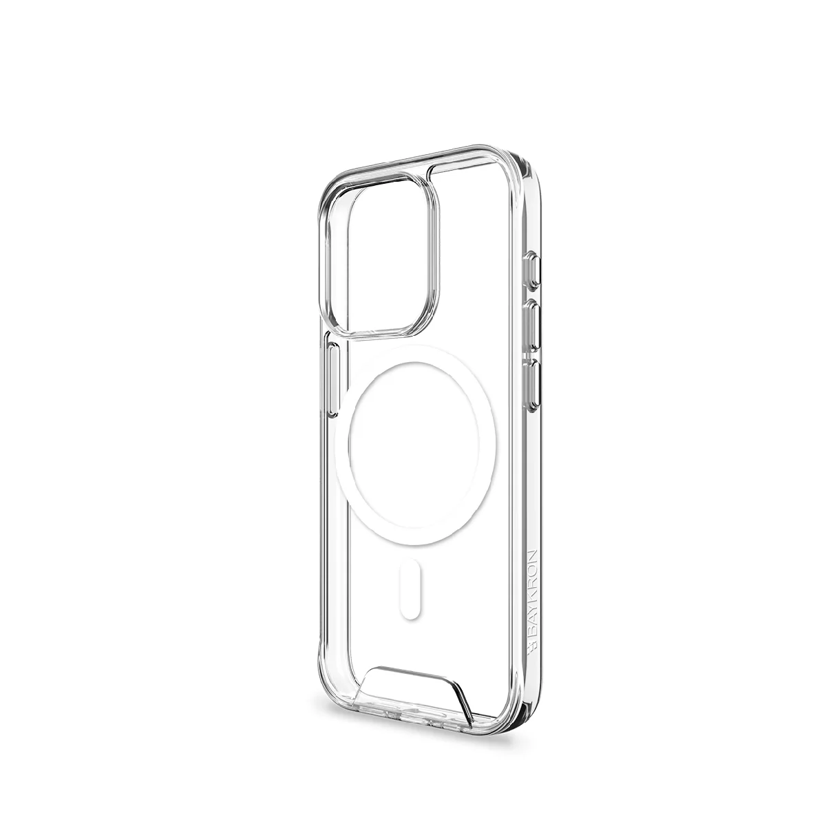 BayKron For iPhone 15 Pro Max Smart Slim X Mag Case 6.7" MagSafe Compatible - Clear - Image 2