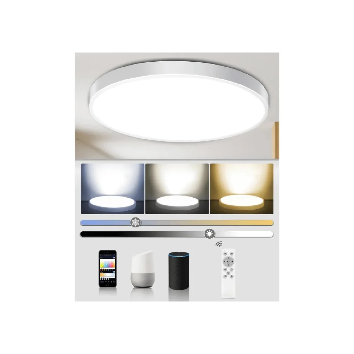 BroadLink Smart Celling Light, LB-C01B30 - White - Image 2