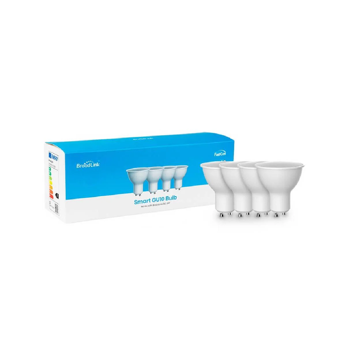 BroadLink Smart GU10 Bulb Works With BroadLink BLE App - 4 Pack - LB4GU10EU - White - Image 4
