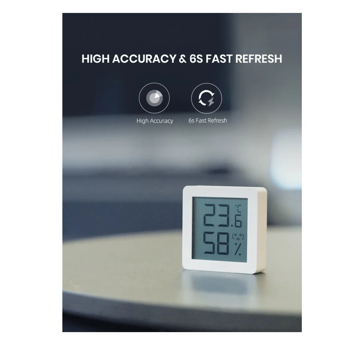 BroadLink Temperature and Humidity Sensor (SR4T) - White - Image 2