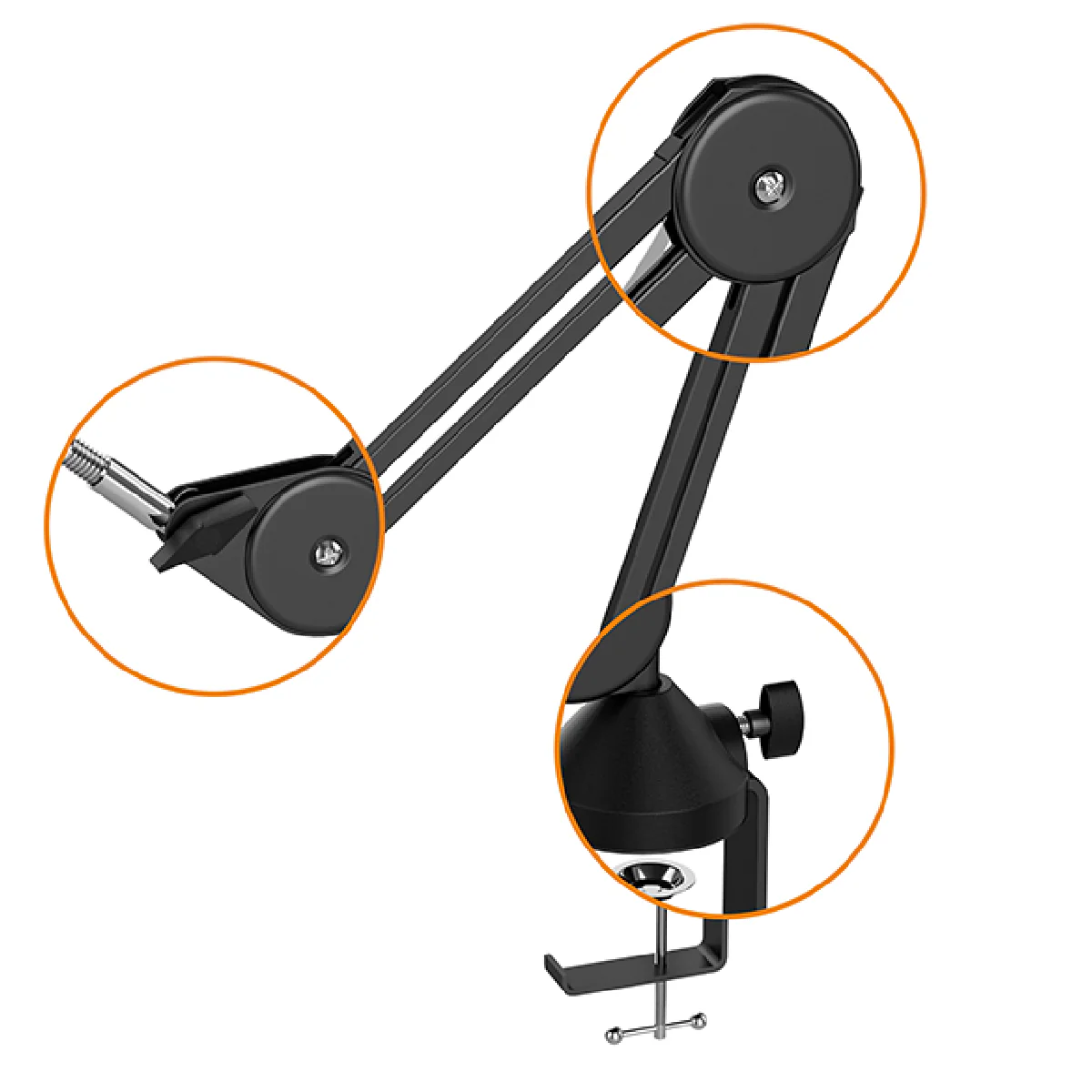Comica MS1-L Studio Boom Arm Mic Stand - Image 4