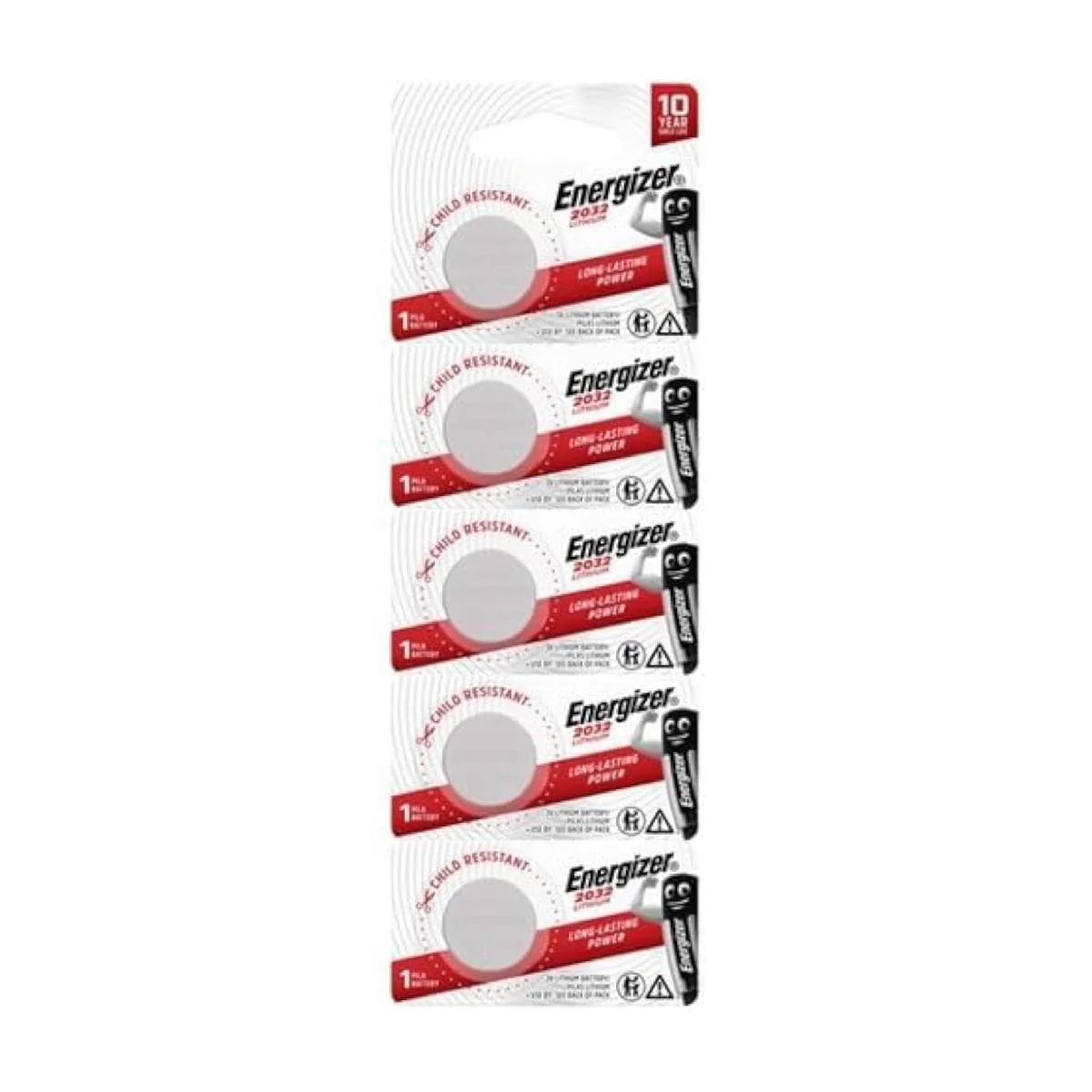 Energizer ECR 2025 Lithium 3V Long-Lasting Power - 5 Pack - Image 3