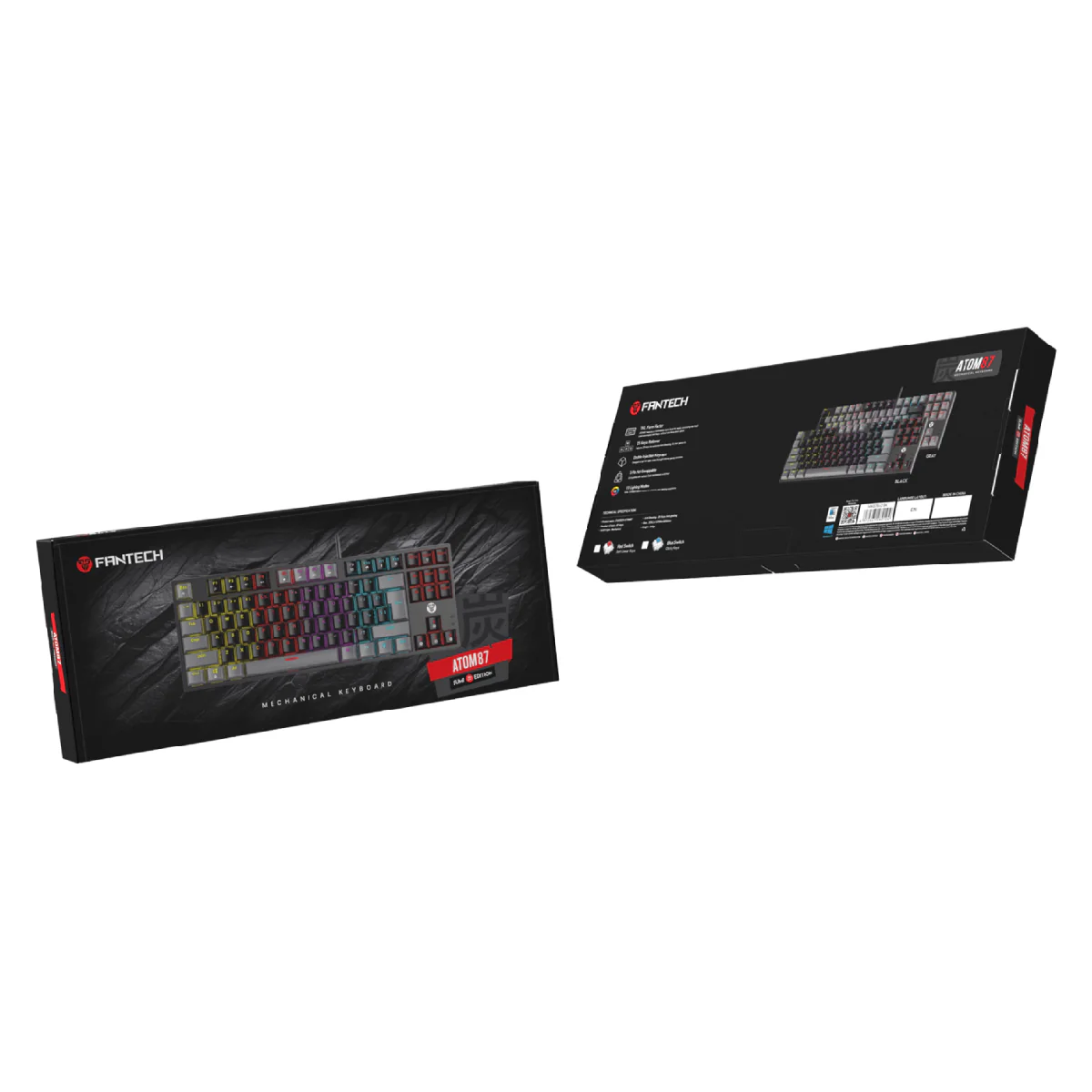 Fantech MK876 Atom TKL Gaming Keyboard RGB Mechanical, Blue Switch - Image 4