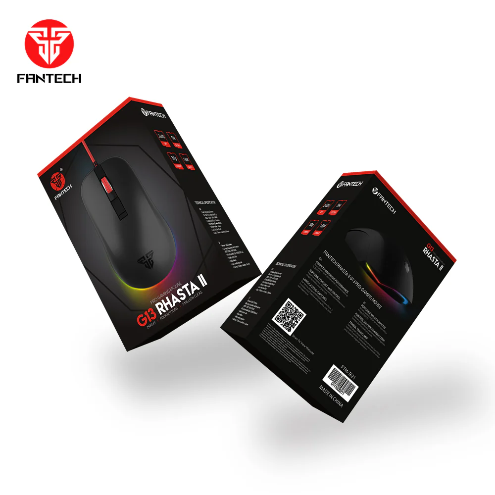 Fantech G13 Rhasta II RGB Gaming Mouse - Black - Image 5