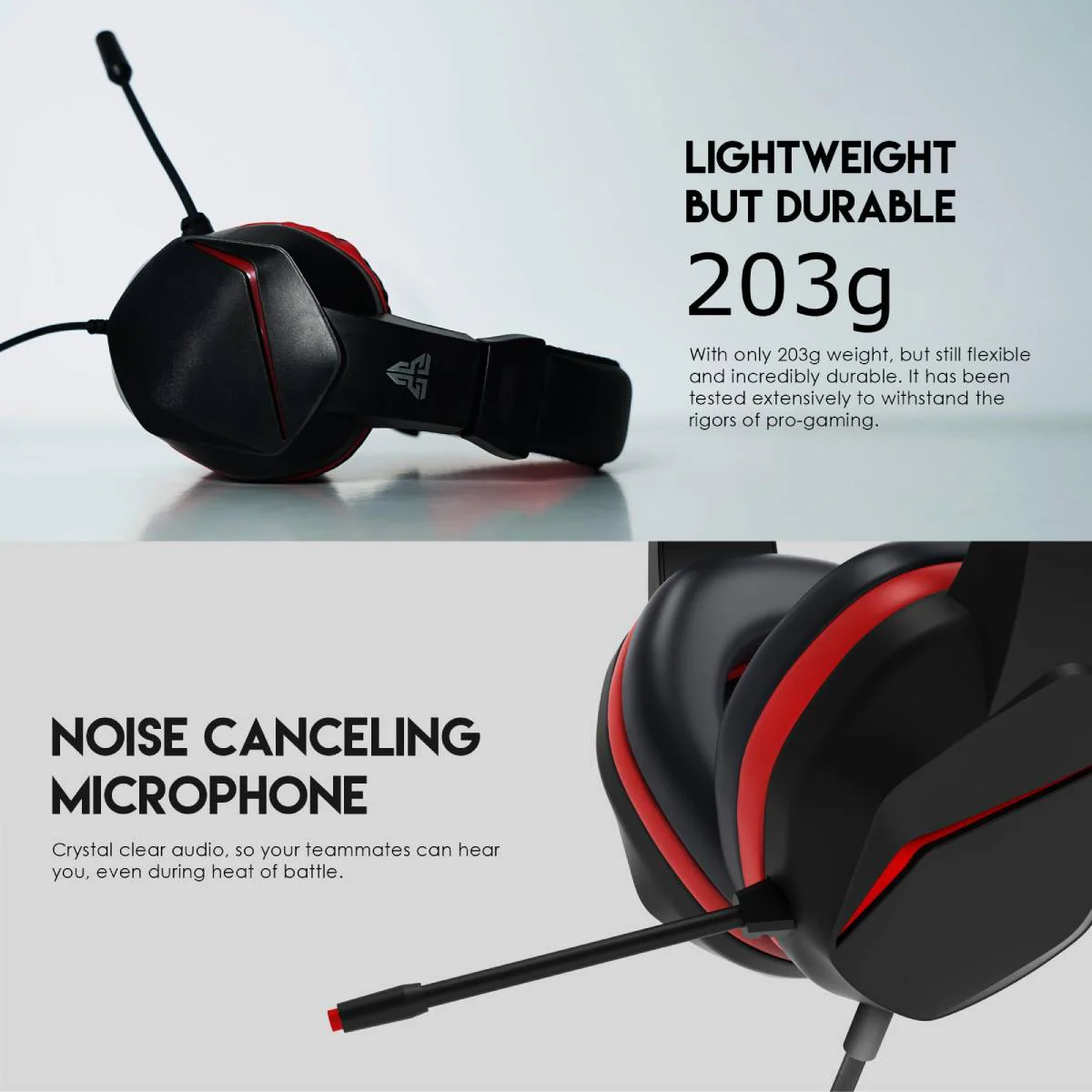Fantech Mars II Gaming HeadSet - Black - Image 4