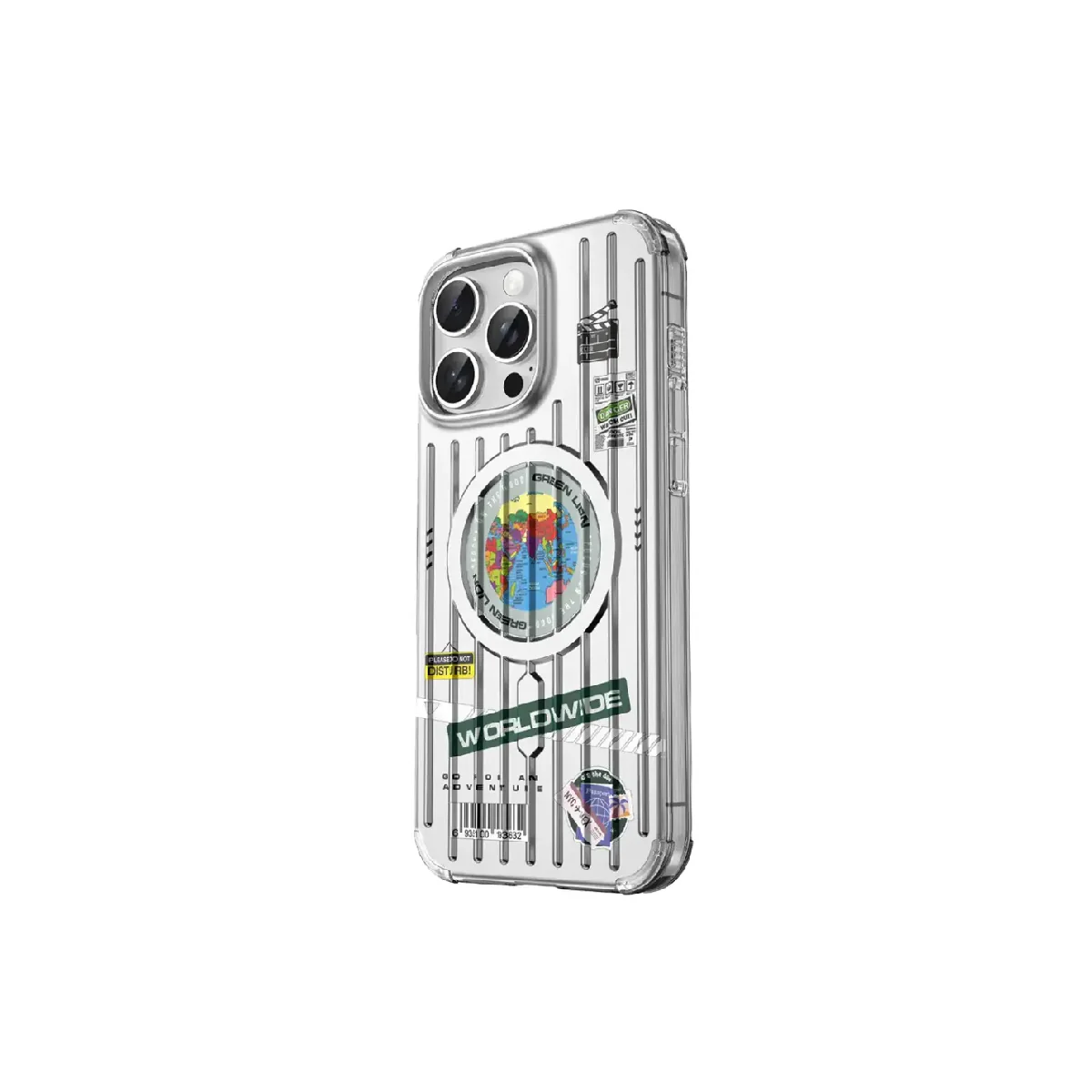 Green Lion Case For iPhone 16 Pro Globe Magsafe - Image 3
