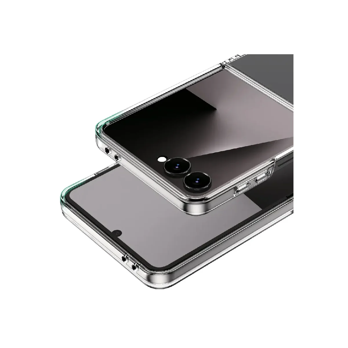 Green Lion Case For Samsung Galaxy Z Flip 7 Delgado PC  - Clear - Image 4