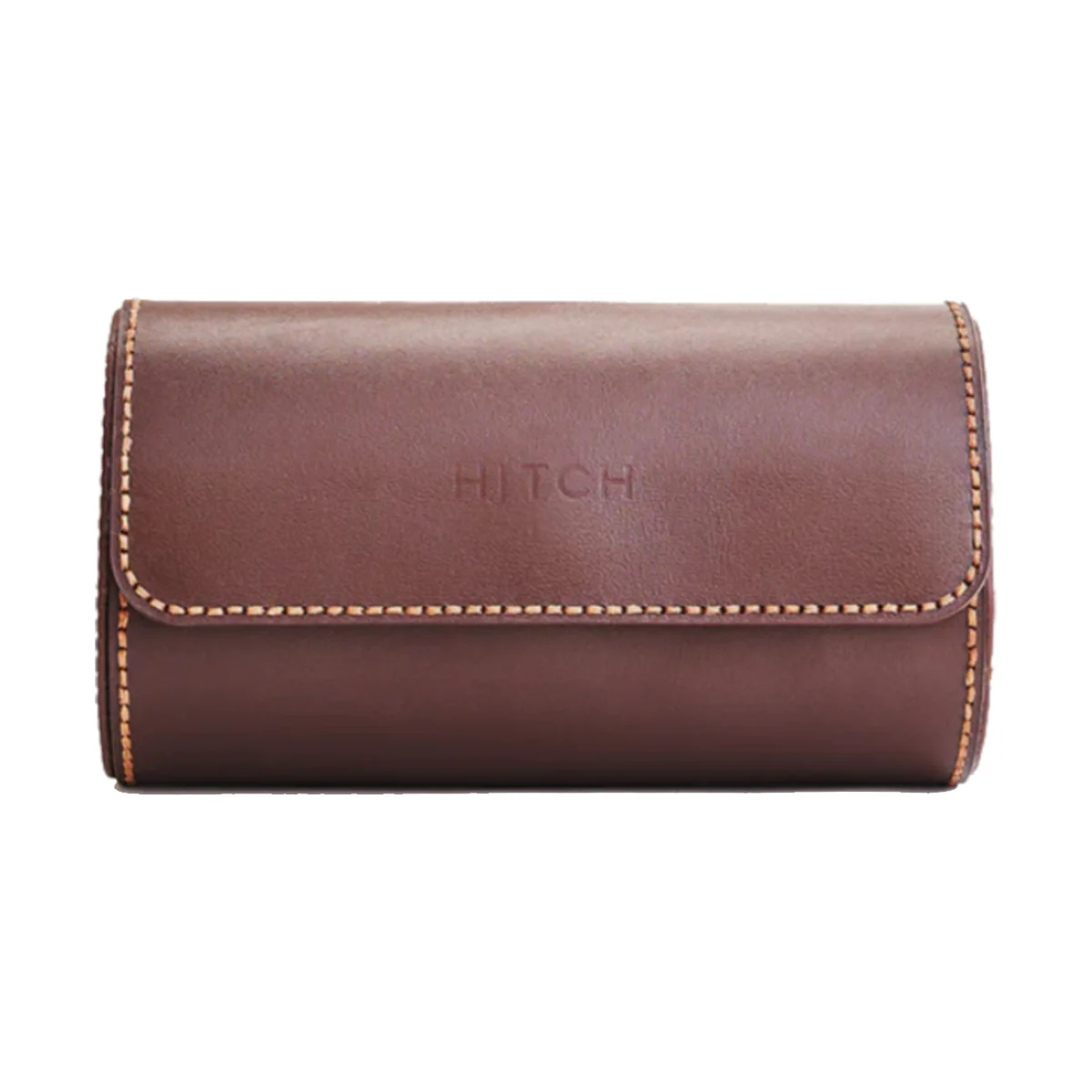 Hitch Premium Watch Case, Natural LeatherFits 2 Watches - Image 2