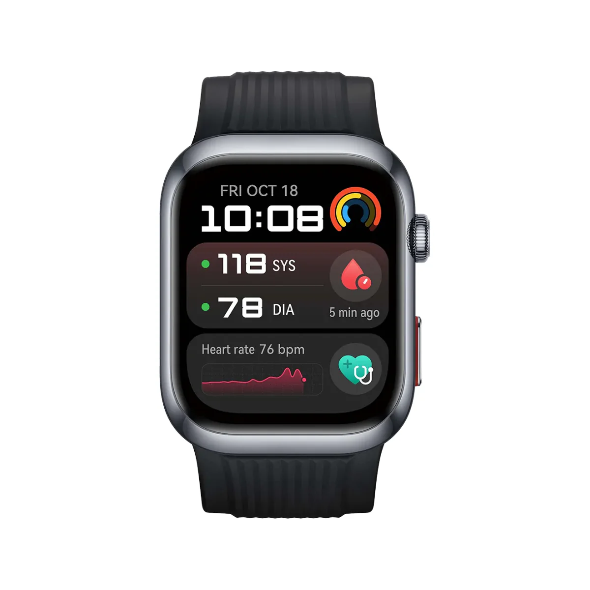 Huawei Watch D2, 1.82 "AMOLED Screen, Water-Resistant , Fluoroelastomer Strap - Black + Huawei Freebuds SE 3 Gift🎁 - Image 3
