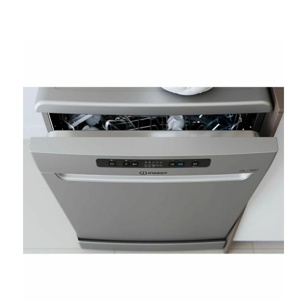 Indesit Dishwasher, 13 Persons, 6 Programs, DFC2B+16ACX - Grey (Free Shipping) - Image 3