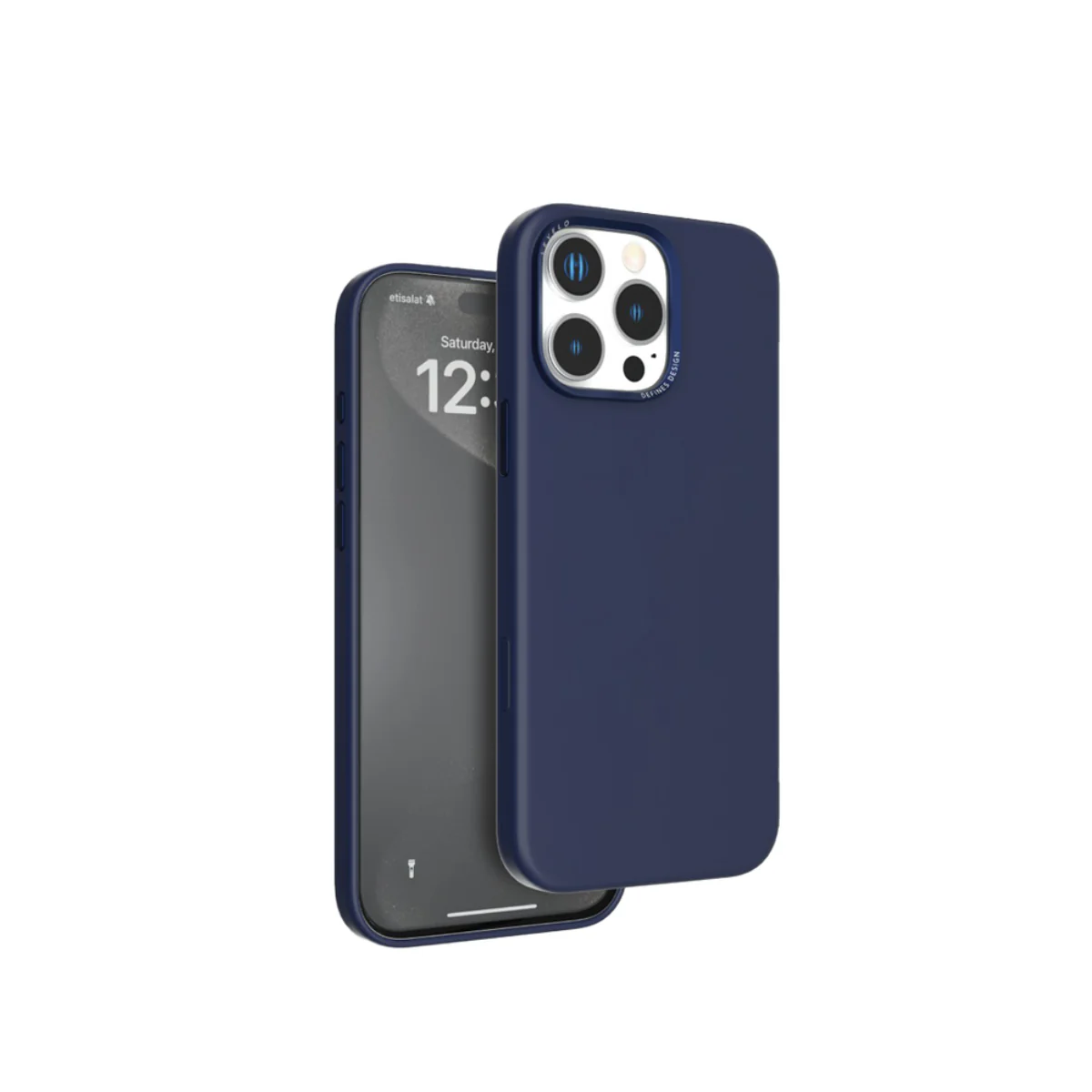 Levelo Iris Magsafe Liquid Silicone Case For iPhone 16 Pro Max - Blue