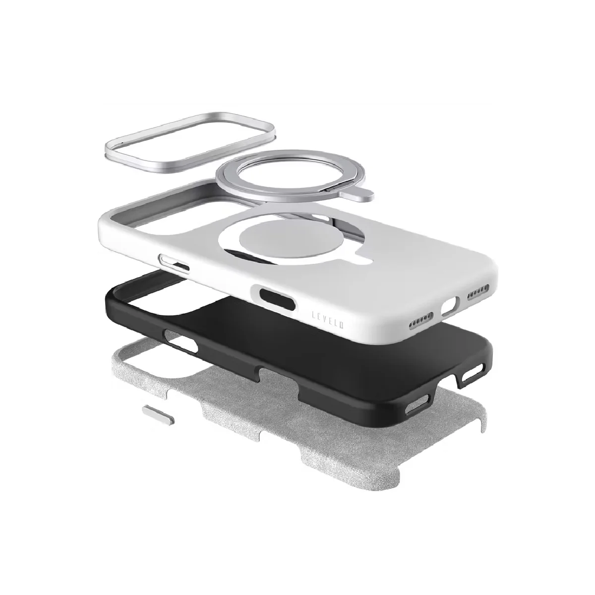 Levelo Iris Pro Case For iPhone 17 Pro Max - Silver - Image 6