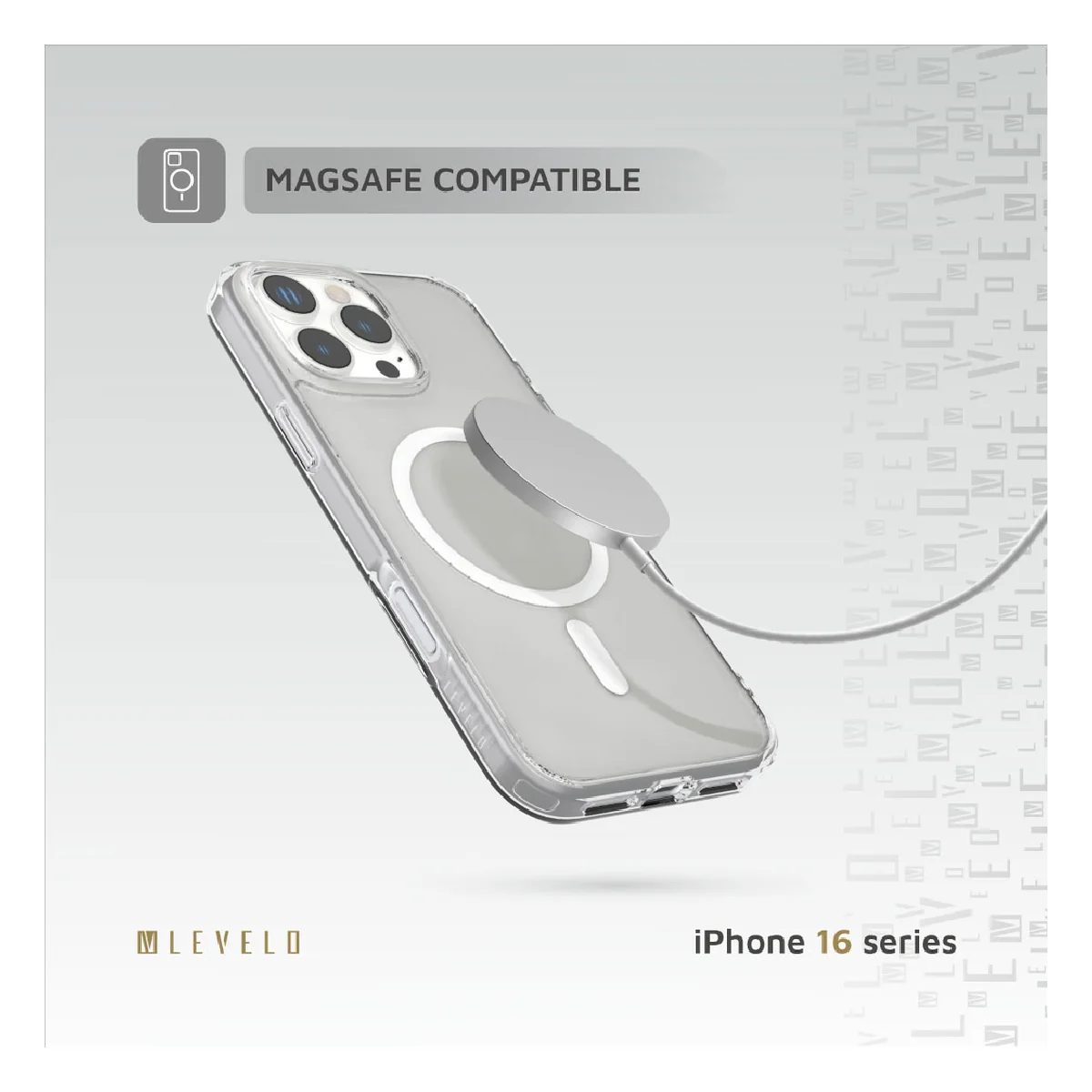 Levelo MagSafe Clara Clear Case for iPhone 16 Pro Max - Clear - Image 5