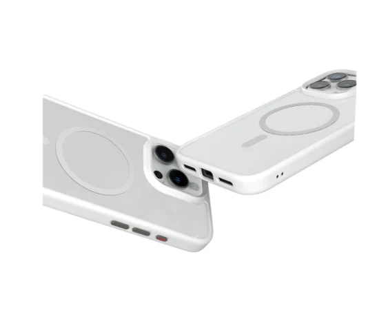 Levelo For iPhone 16 Pro Max MagSafe Grip Case - White/Clear - Image 4