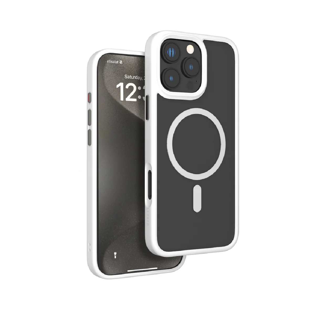 Levelo MagSafe Matte Solo Case For iPhone 16 Pro Max - White