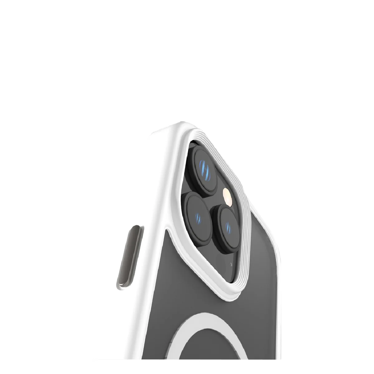 Levelo MagSafe Matte Solo Case For iPhone 16 Pro Max - White - Image 2