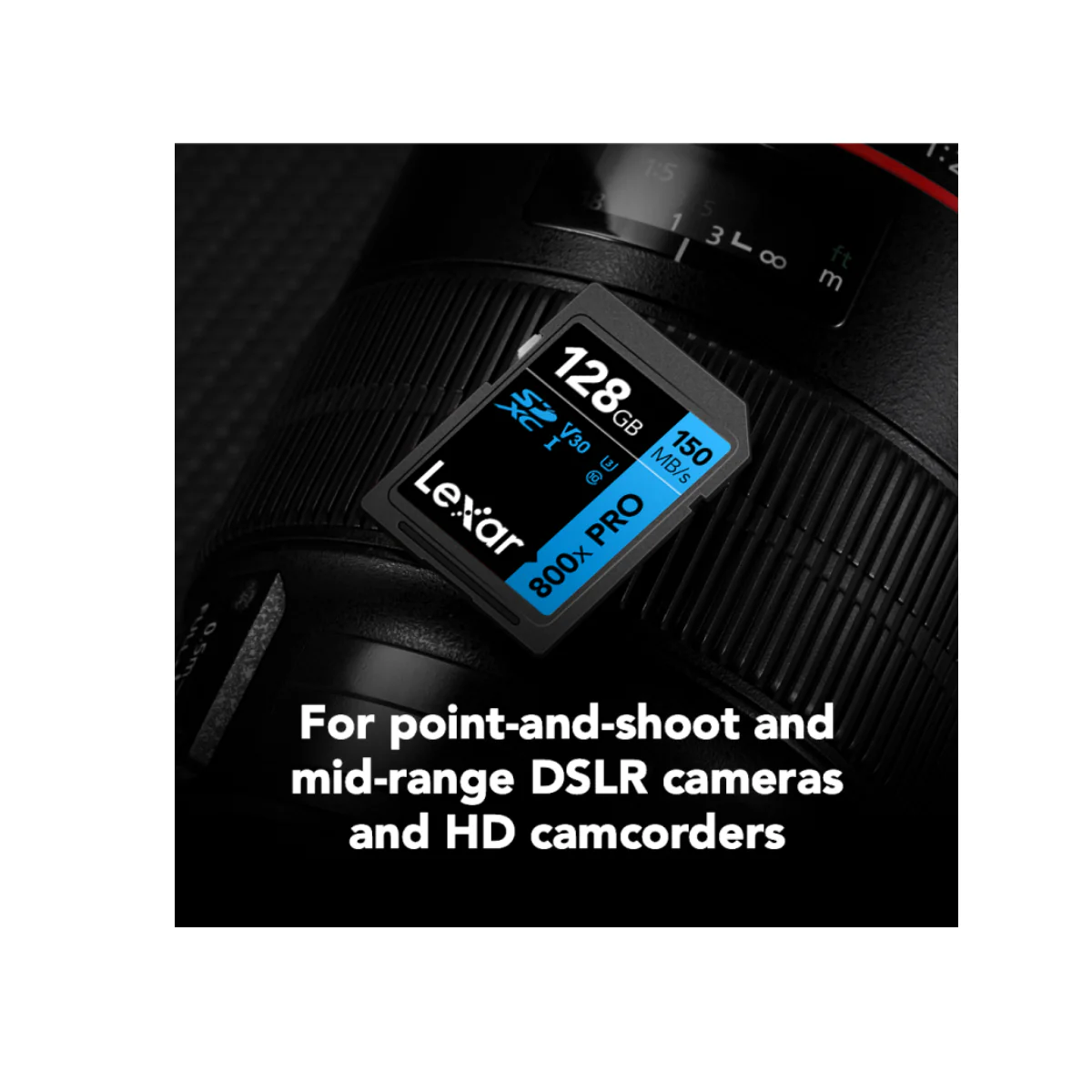 Lexar 800x Pro SDXC UHS-1 128GB 150MB/s V30 (LSD0800P128G-BNNNG) - Blue - Image 3