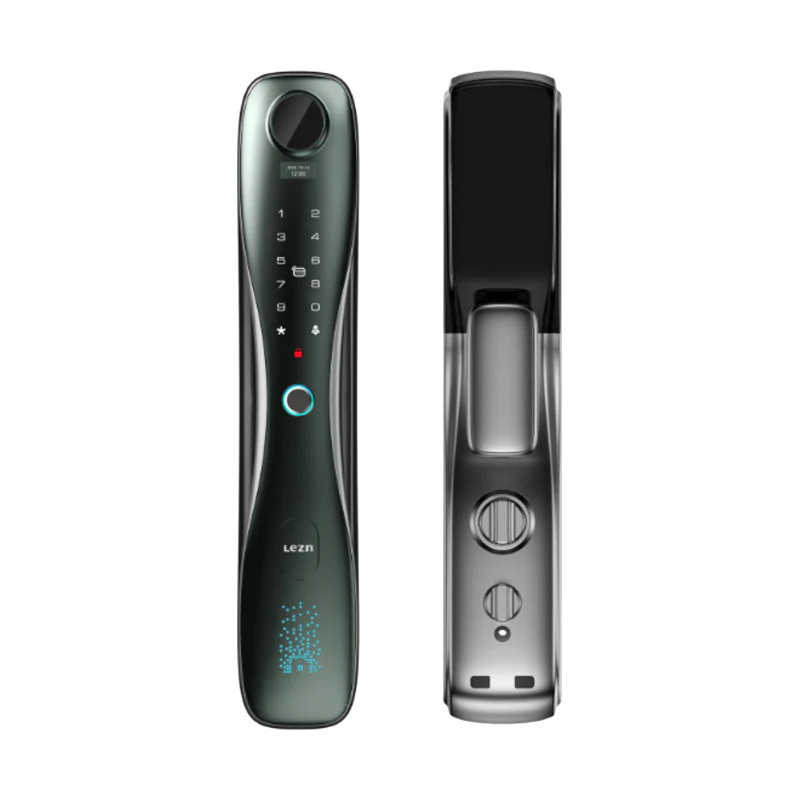 Lezn Smart Lock i7 Fingerprint Password Key Emergency and Card - Black