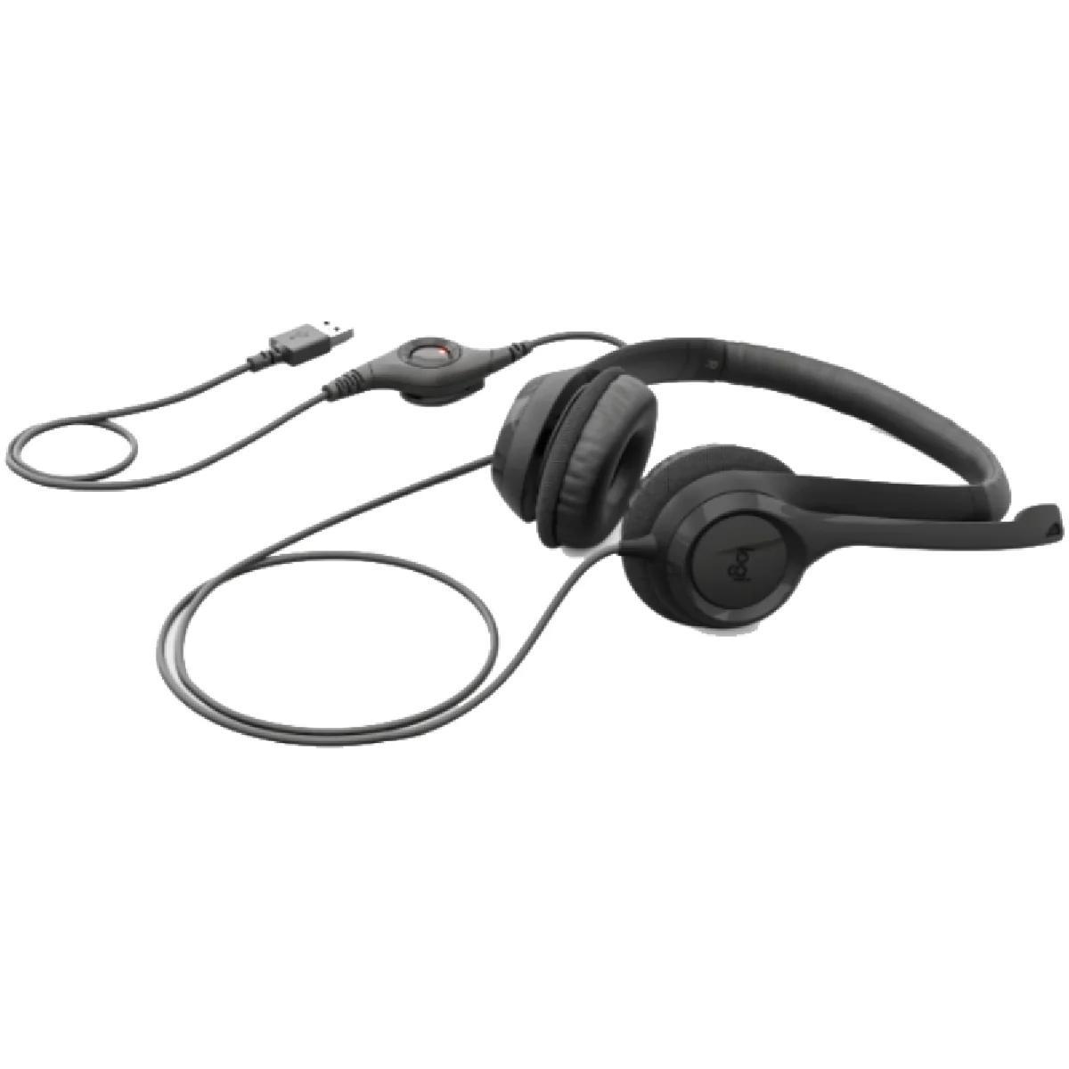 Logitech H390 USB-C Computer Headset 981-001576 - Black - Image 2