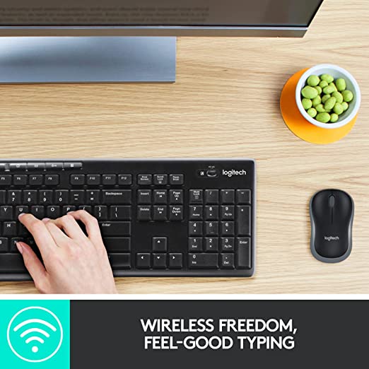 Logitech MK270, Combo Keyboard & Mouse Wireless Compo Arabic Layout - Black - Image 11