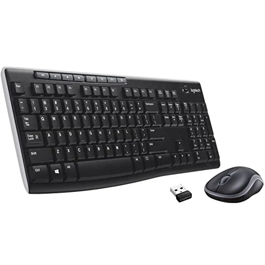 Logitech MK270, Combo Keyboard & Mouse Wireless Compo Arabic Layout - Black - Image 2
