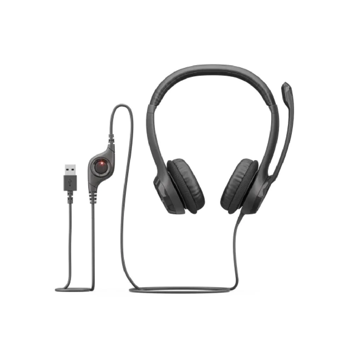 Logitech H390, USB Computer Headset With Enhanced Digital Audio - Black - Image 5