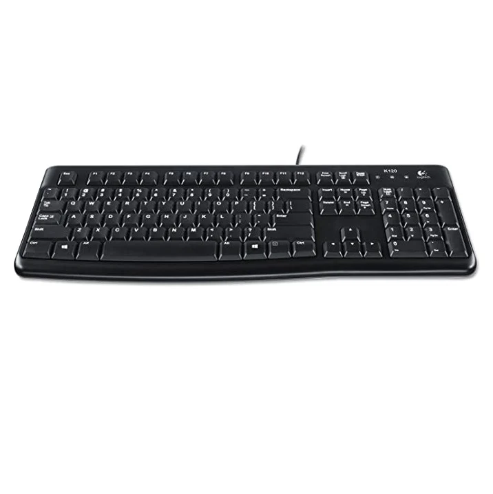Logitech K120 Wired Keyboard Arabic Layout USB - Black - Image 4