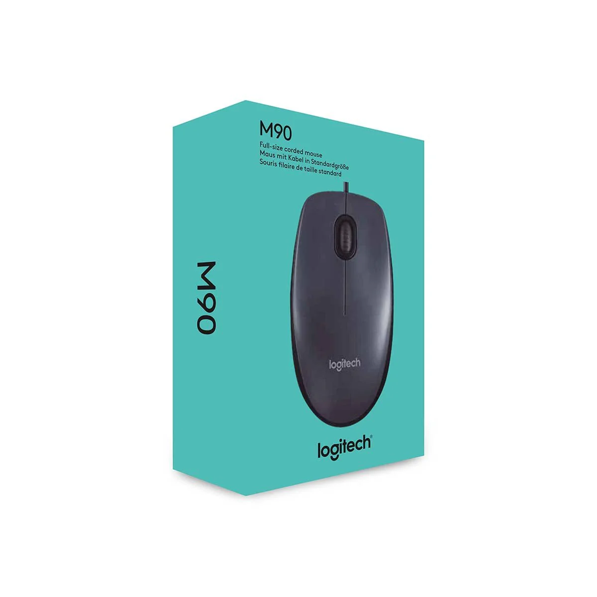 Logitech M90 Optical Wired Mouse - Black - Image 5