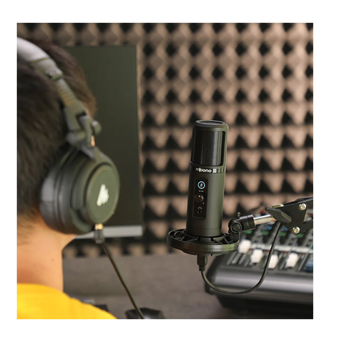 Maono AU-PM422, Monitorable USB Condenser Microphone Set BooM ARM Bundle - Black - Image 3