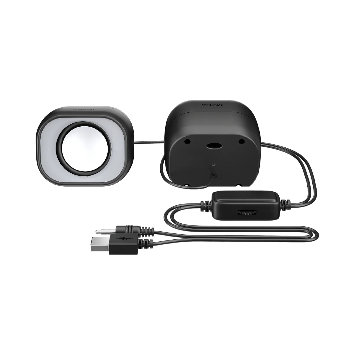 Meetion MT-SP2010 Wired Speaker 3.5mm + USB - Black - Image 6