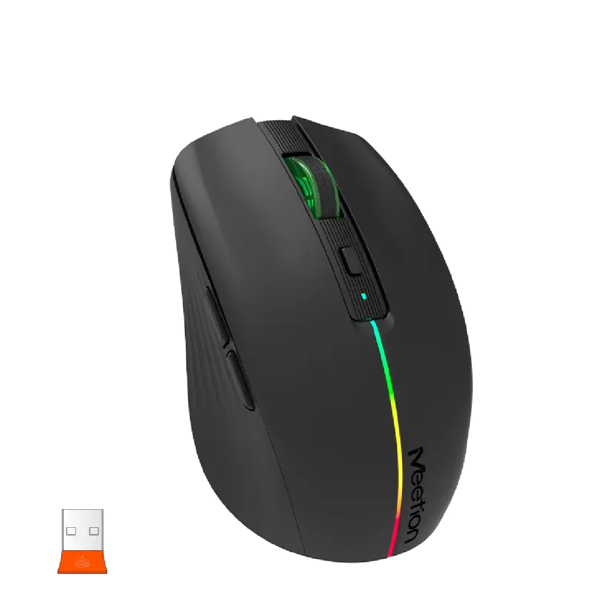 Meetion BTM002, 2.4G&Bluetooth Dual Mode Wireless Mouse - Black - Image 4