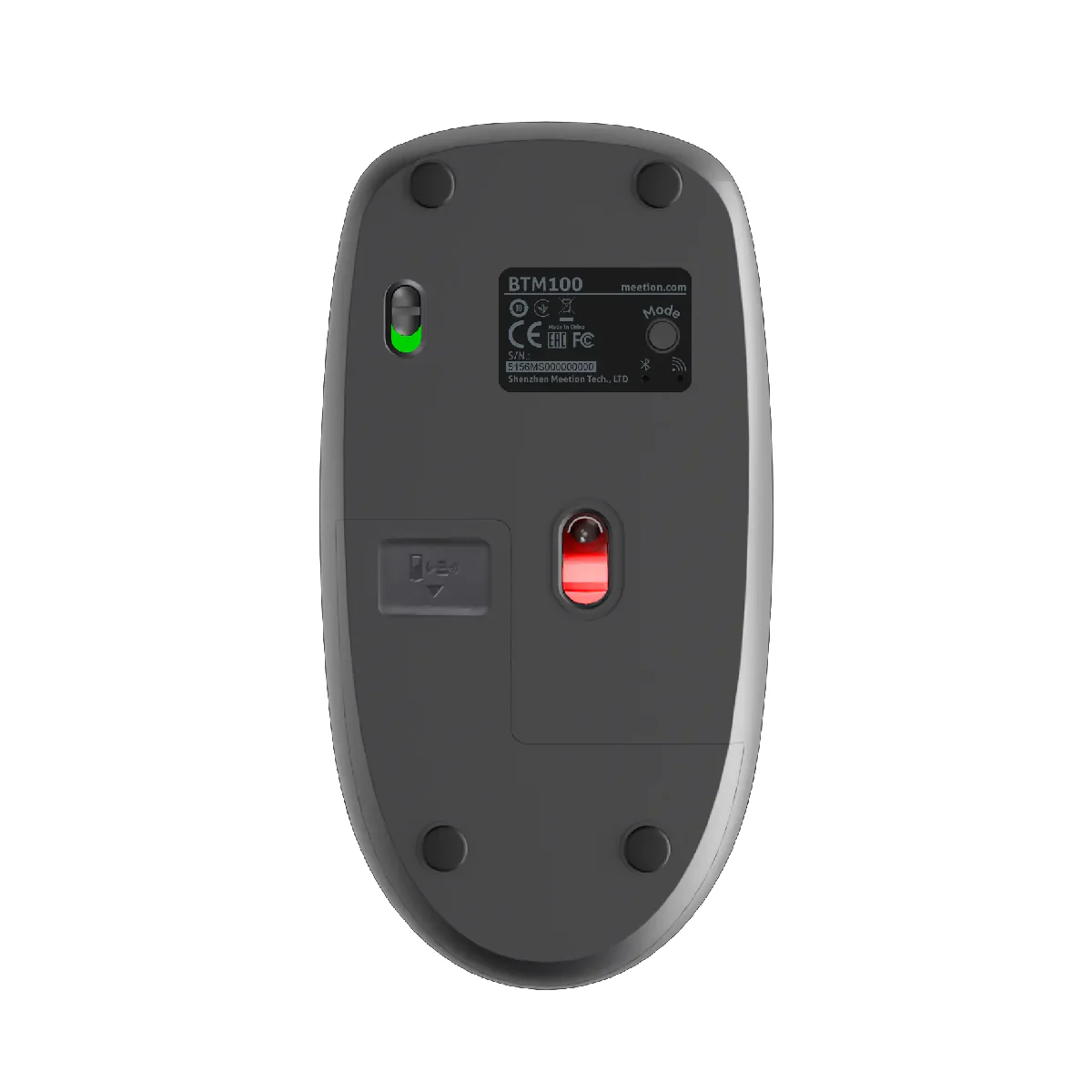 Meetion BTM100 Wireless Silent Office Mouse - Black - Image 6