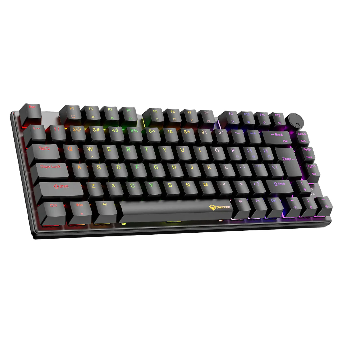 Meetion MK006 Pro 75% RGB Hot-Swap Mechanical Keyboard - Black - Image 3