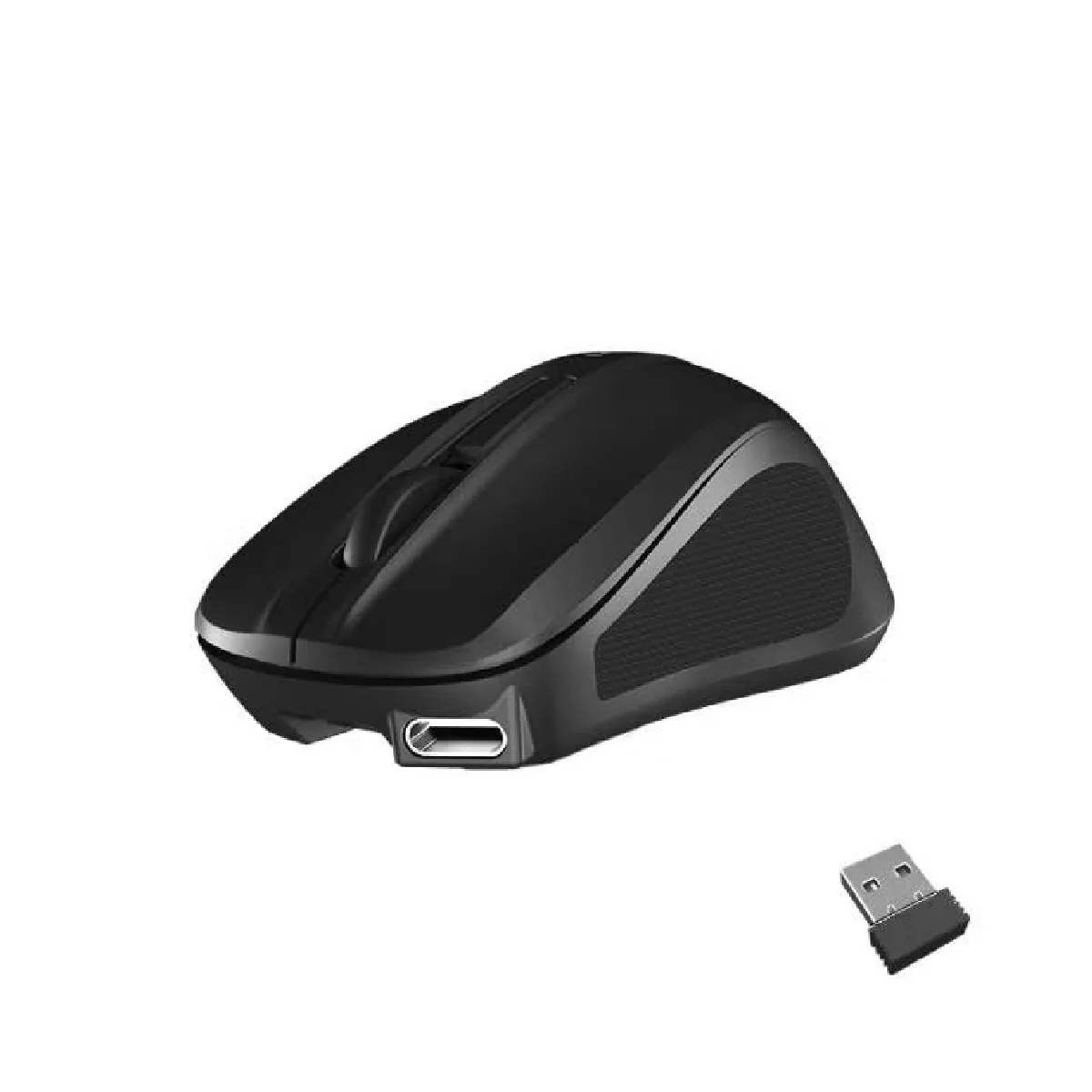 Meetion MiniGo Small Travel 2.4Ghz Cordless Cute Mini Wireless Mouse - Black - Image 3